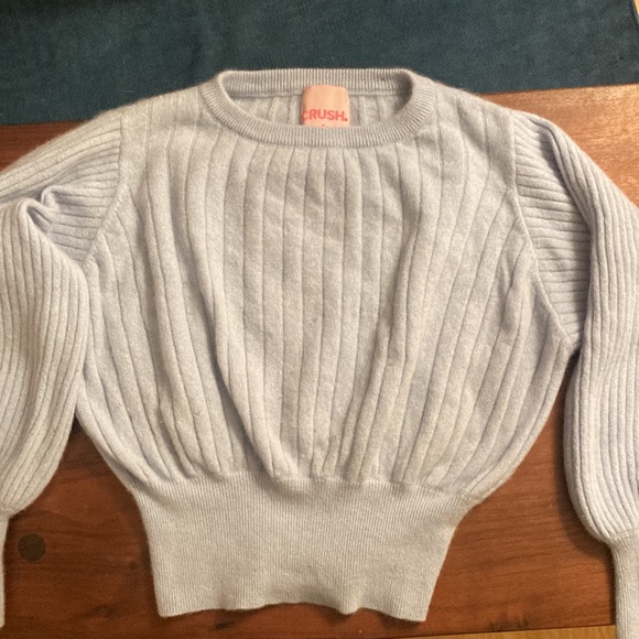 Crush Cashmere Sweater Light Blue - Picture 3 of 4